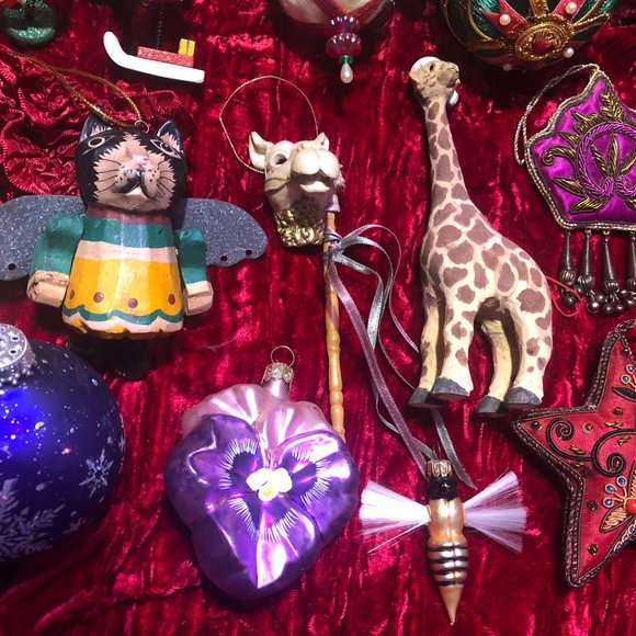 Magical whimsical Vintage Christmas Ornaments Lot - Picture 9 of 10